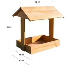 Arenero de madera