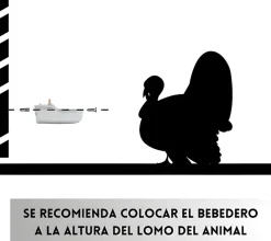 Bebedero automático de aluminio