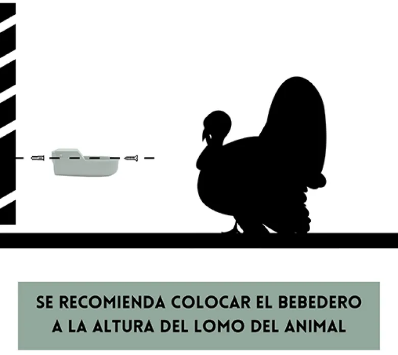 Bebedero automático de plástico