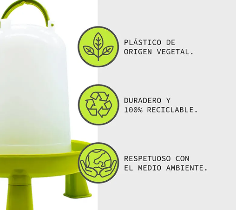 Bebedero aves BIO con patas