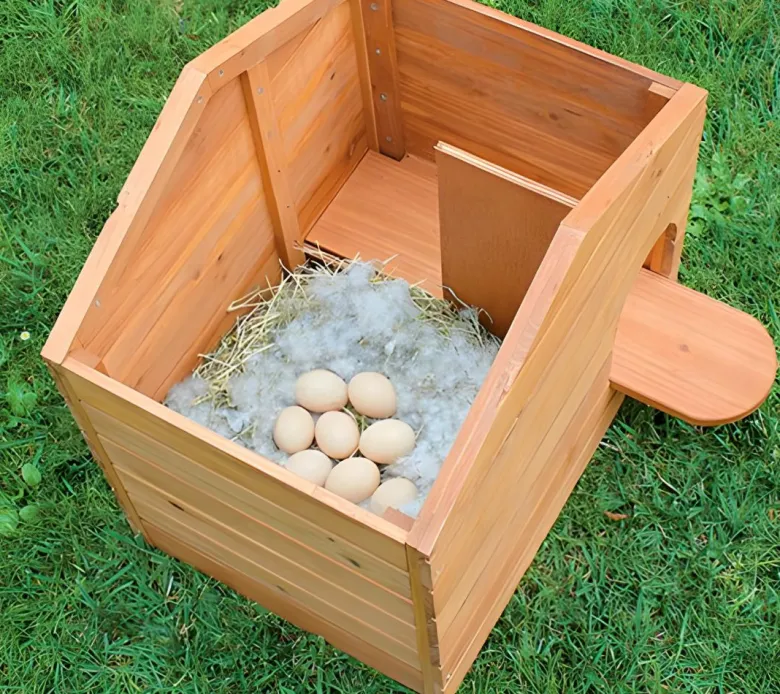 Caseta de patos de madera