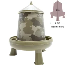 Comedero tolva camuflaje con patas