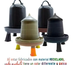 Pack Comedero+Bebedero reciclado con patas