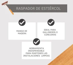 Raspador de estiércol