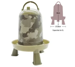Tolva+Bebedero camuflaje con patas