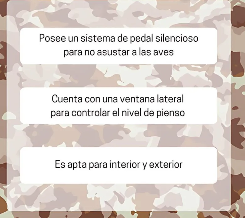Tolva camuflaje con doble pedal