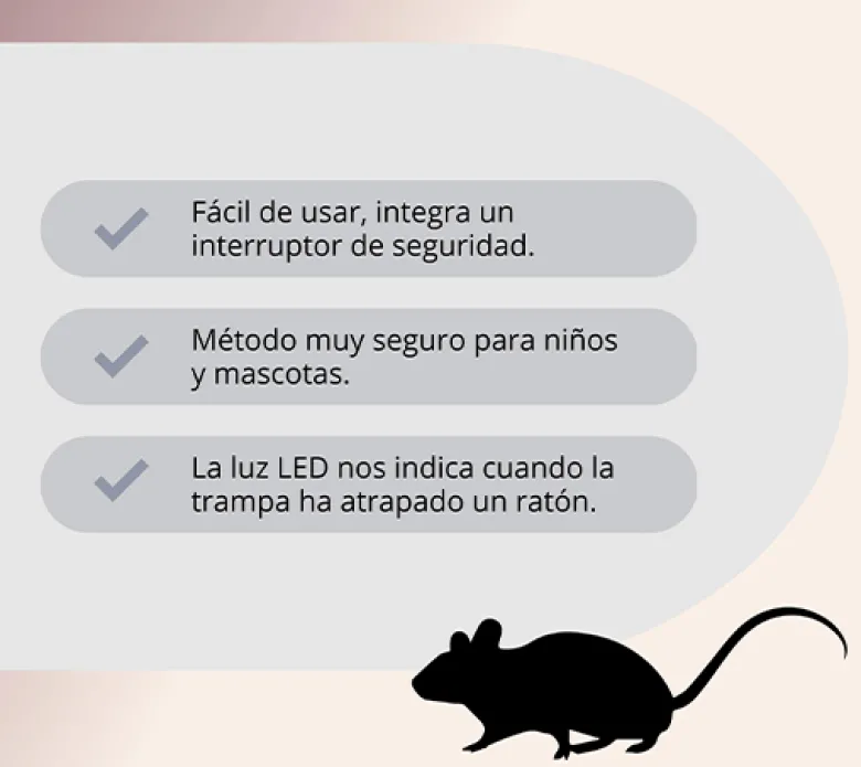 Trampa ratones eléctrica