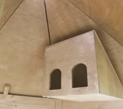 Voladera hexagonal en madera